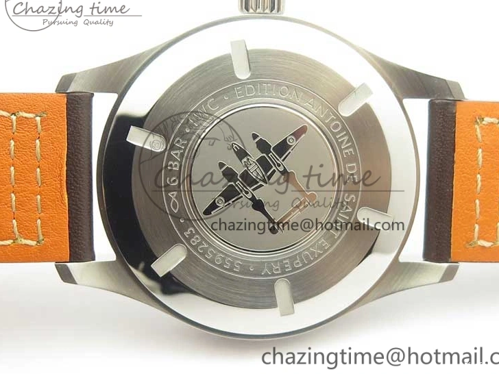 MIROTIME 0709 Practical MARK XVIII ANTOINE DE SAINT EXUPÉRY IW327003 SS MKS 1:1 Best Edition on Brown Leather MIYOTA 7193